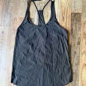 lululemon athletica Black Perforated Racerback Tank